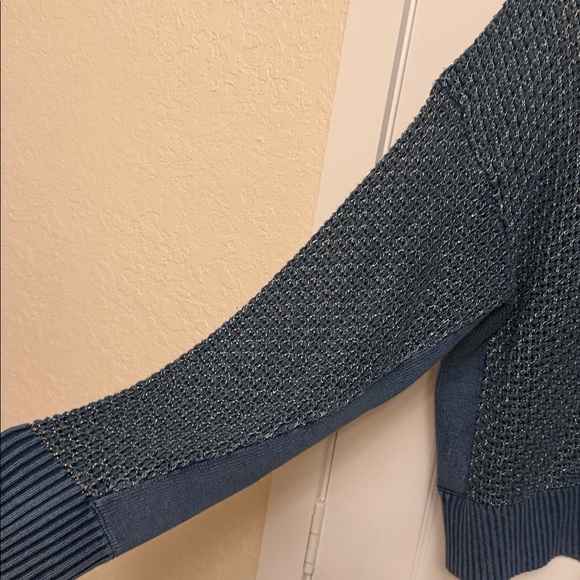 Rag & Bone Kyra Crewneck Metallic Knit
Pullover Indigo Blue - Picture 5 of 11